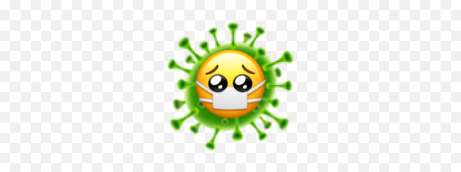 Coronavirus Sticker - Happy Emoji,Germ Emoji