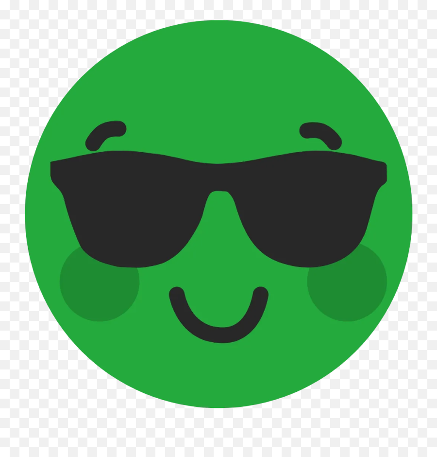 Social Swans - Happy Emoji,Puts On Sunglasses Emoticon