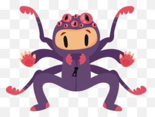 Spider Halloween Costume Cartoon - Cartoon Halloween Costume Png Emoji,Spider Emoticon