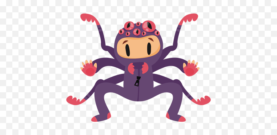 Spider Halloween Costume Cartoon - Cartoon Halloween Costume Png Emoji,Spider Emoticon