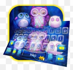 Starry Night Cute Owl Keyboard Theme - Boa Noite Namaste Emoji,Owl Emojis For Android