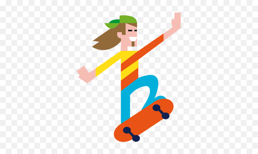 Skater Jumping - Clip Art Emoji,Cat Japanese Emoji