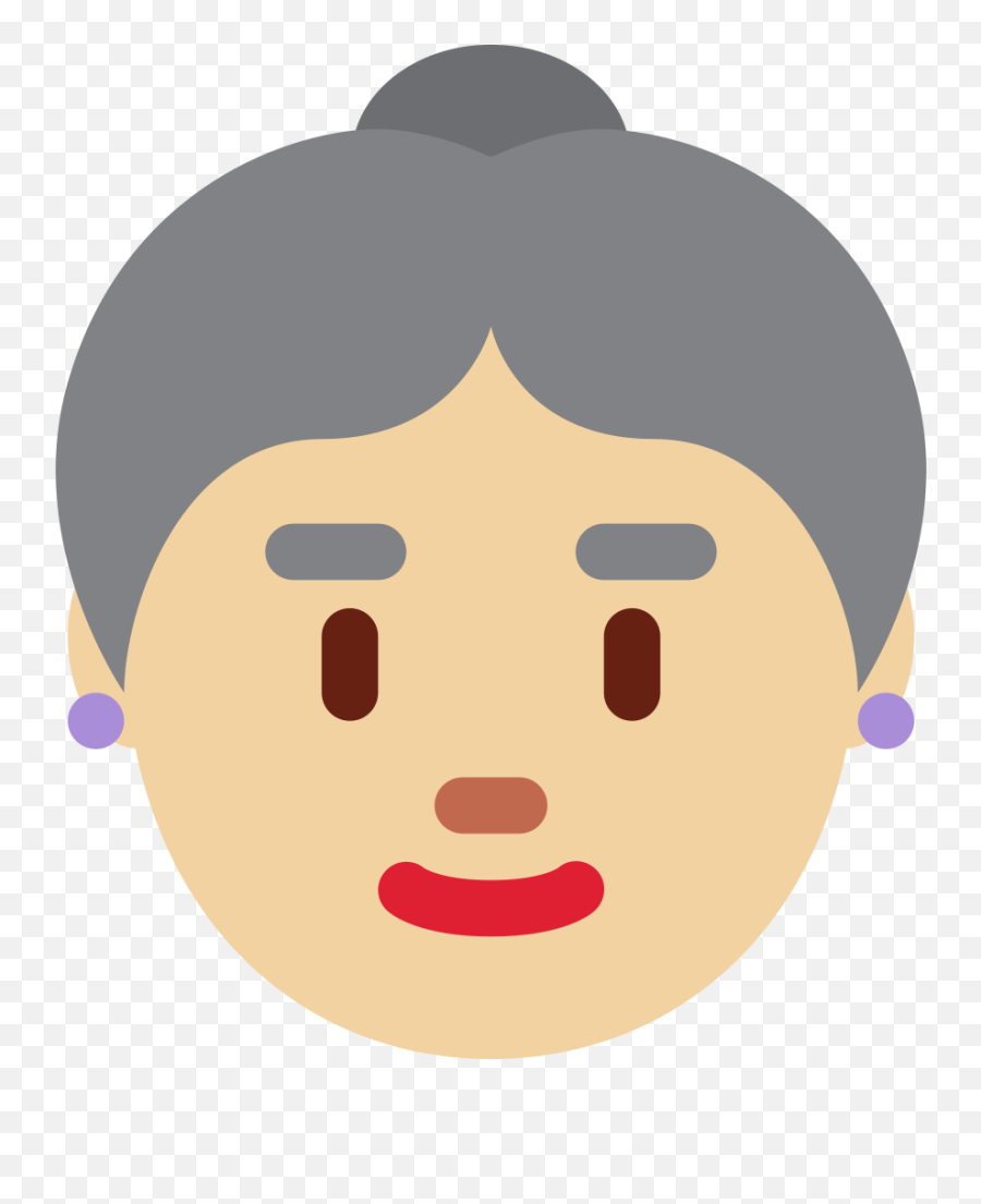 Twemoji2 1f475 - Emoji,Wide Eye Emoji
