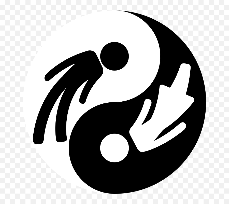 Yin Yang Emblem - Yin Yang Gender Equality Emoji,Sex Emoji For Facebook
