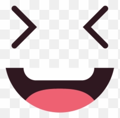 Simple Squinting Emoticon Face - Clip Art Emoji