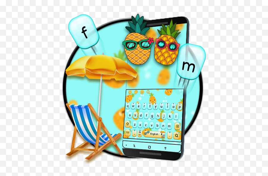 Sapphire Summer Pineapple - Clip Art Emoji,Emojis Pineapple