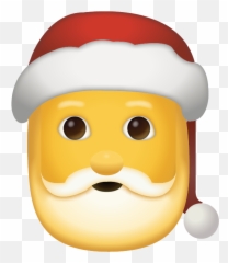 Download Christmas Emojis Png - Santa Claus Emoji Png,Emojis Png