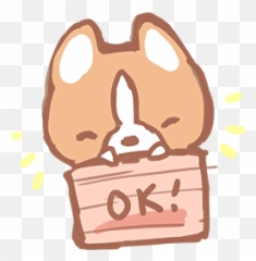 Waffle The Corgi Stickers By Delirium Llc - Cartoon Emoji,Waffle Emoji