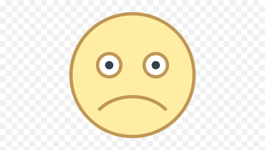 Sad Icon - Smiley Emoji,Concerned Emoji