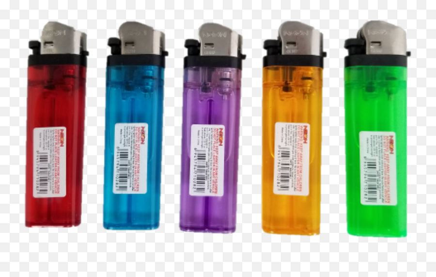 Neon Premium Disposable Butane Lighters Safagoodscom - Water Bottle Emoji,Lighter Emoji