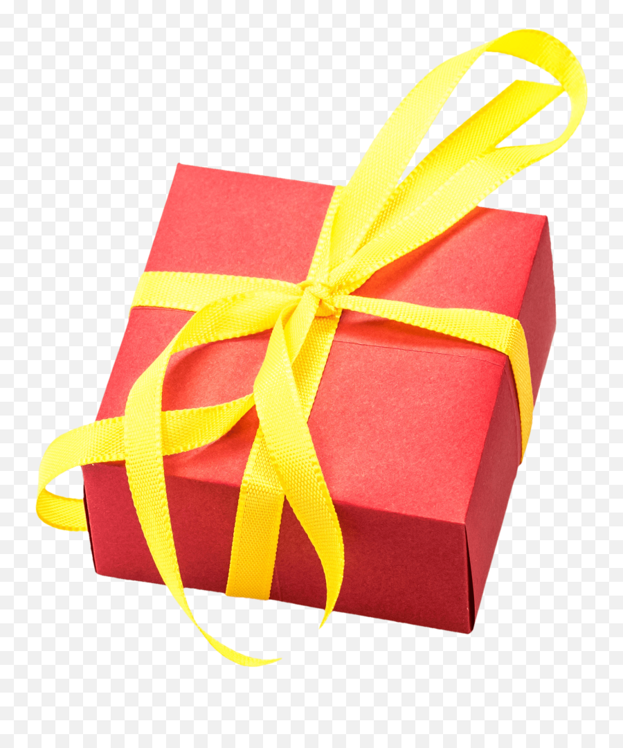 Gift Birthday Clip Art - Birthday Gift Png Download 1697 Red Box With Yellow Ribbon Emoji,Gift Emoji Png