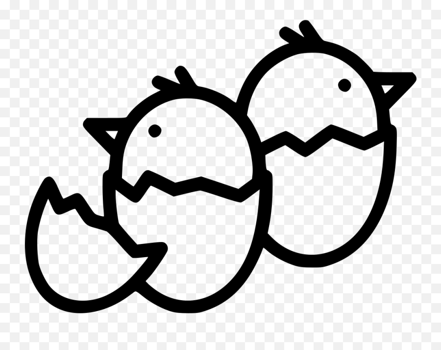 Chick Transparent Hatching Picture - Chicken Egg Icon Png Emoji,Chicken Hatching Emoji