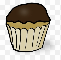 Muffin Chocolate Cupcake Brown Free Vector Graphics - Cartoon Muffin Png Emoji,Birthday Emoji Copy And Paste