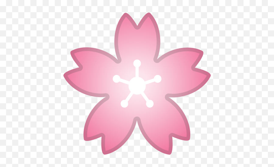 Cherry Blossom Emoji - Flor De Cerejeira Desenho Png,Cherry Blossom Emoji