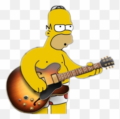 Download Homerosimpsons Guitarra Lossimpsons Emoji Emojis - Png Guitar Playing Gif,Simpsons Emojis
