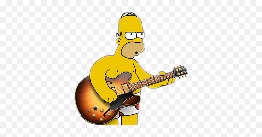 Download Homerosimpsons Guitarra Lossimpsons Emoji Emojis - Png Guitar Playing Gif,Simpsons Emojis