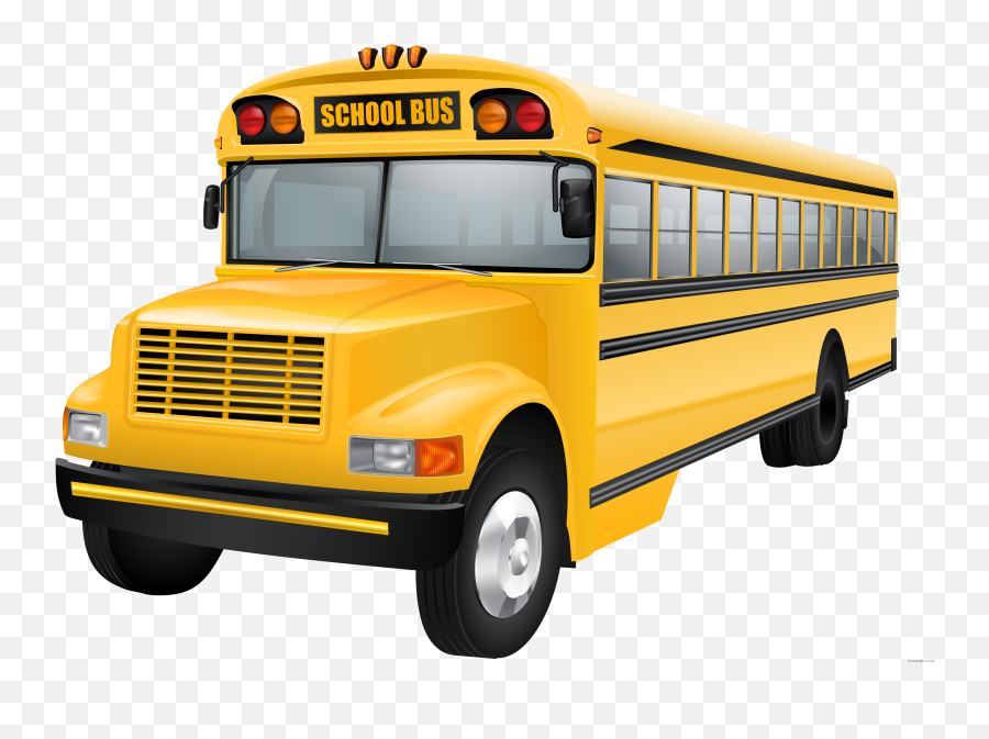 School Bus Clip Art Vector Graphics - School Bus Png Transparent Emoji,School Bus Emoji