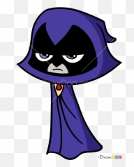 How to Draw Raven 1 Teen Titans - Emoji