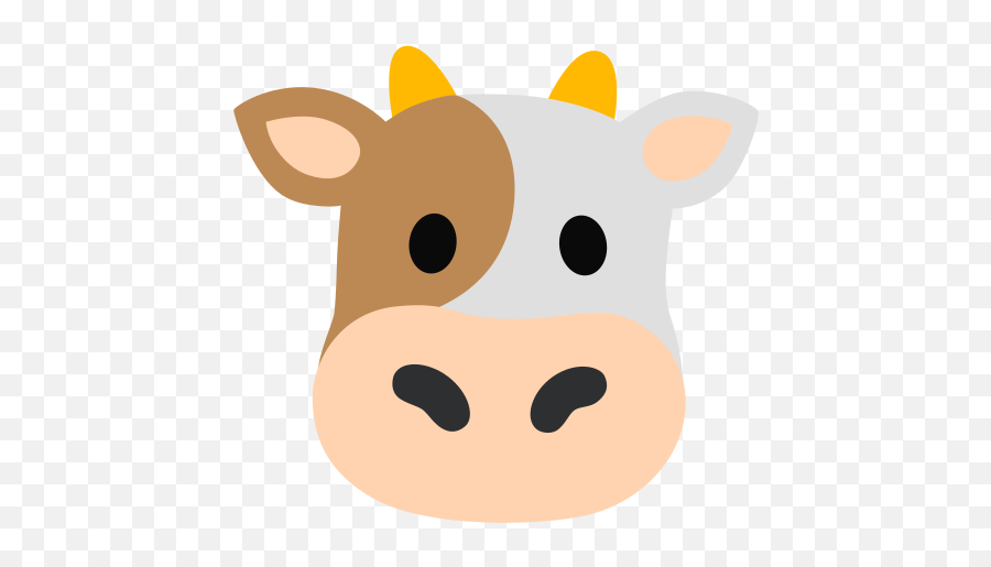 Cow Face Emoji - Cara De Vaca,Emoji Cow