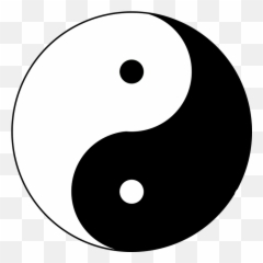 Yin Yang Symbol Emblem - Logo Png Emoji