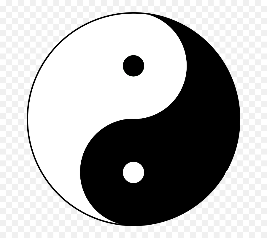 Yin Yang Symbol Emblem - Yin Yang Logo Png Emoji,Korean Heart Emoji