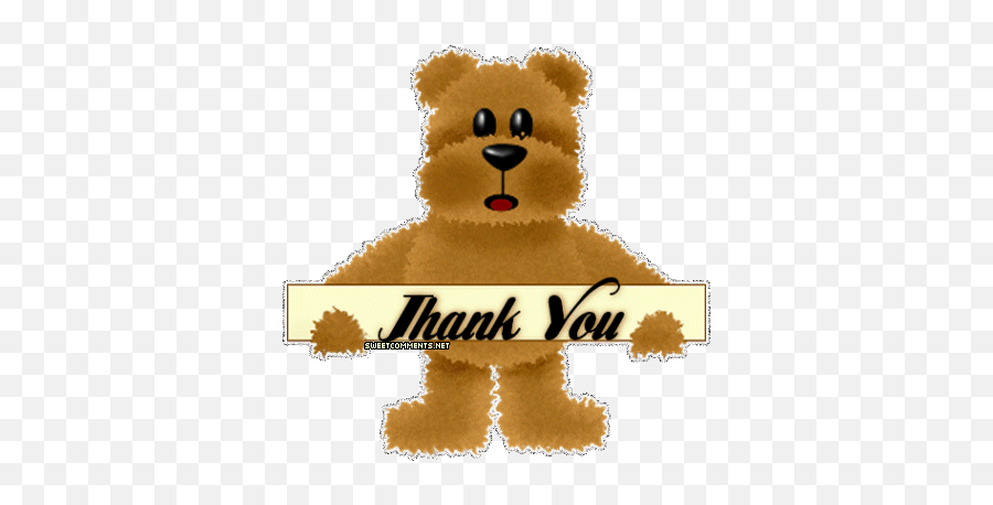 Top Teddies Stickers For Android Ios - Animated Thank You Bear Emoji,Teddy Bear Emoticon
