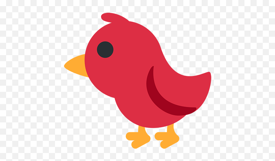 Bird Emoji For Facebook Email Sms - Cartoon Red Cardinal Bird,Bird Emoji