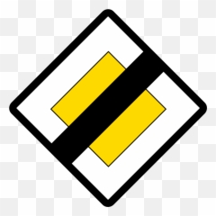Italian Traffic Signs - Route Principale Panneau Emoji