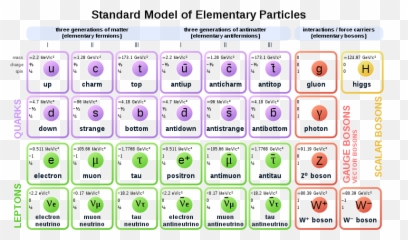 Standard Model Of Elementary Particles Anti - Physics Emoji