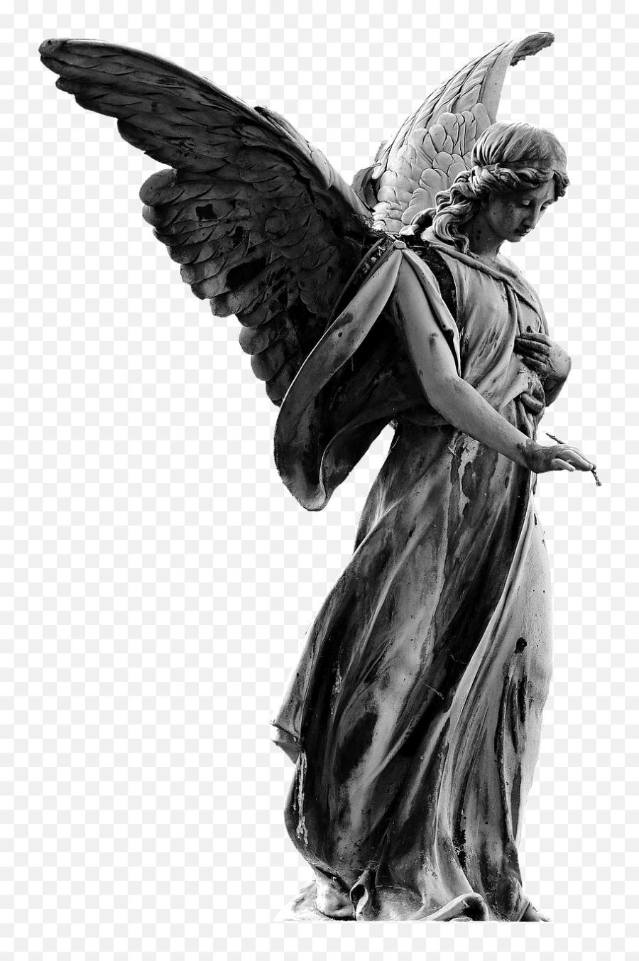 Angel Statue Angel Figure Woman Female - Angel Statue Png Emoji,Guardian Angel Emoji