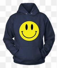 Big Smiley Face Emoji Unisex Hoodie - Trust Me I M A Dogtor Hoodie,Blue Emoticon
