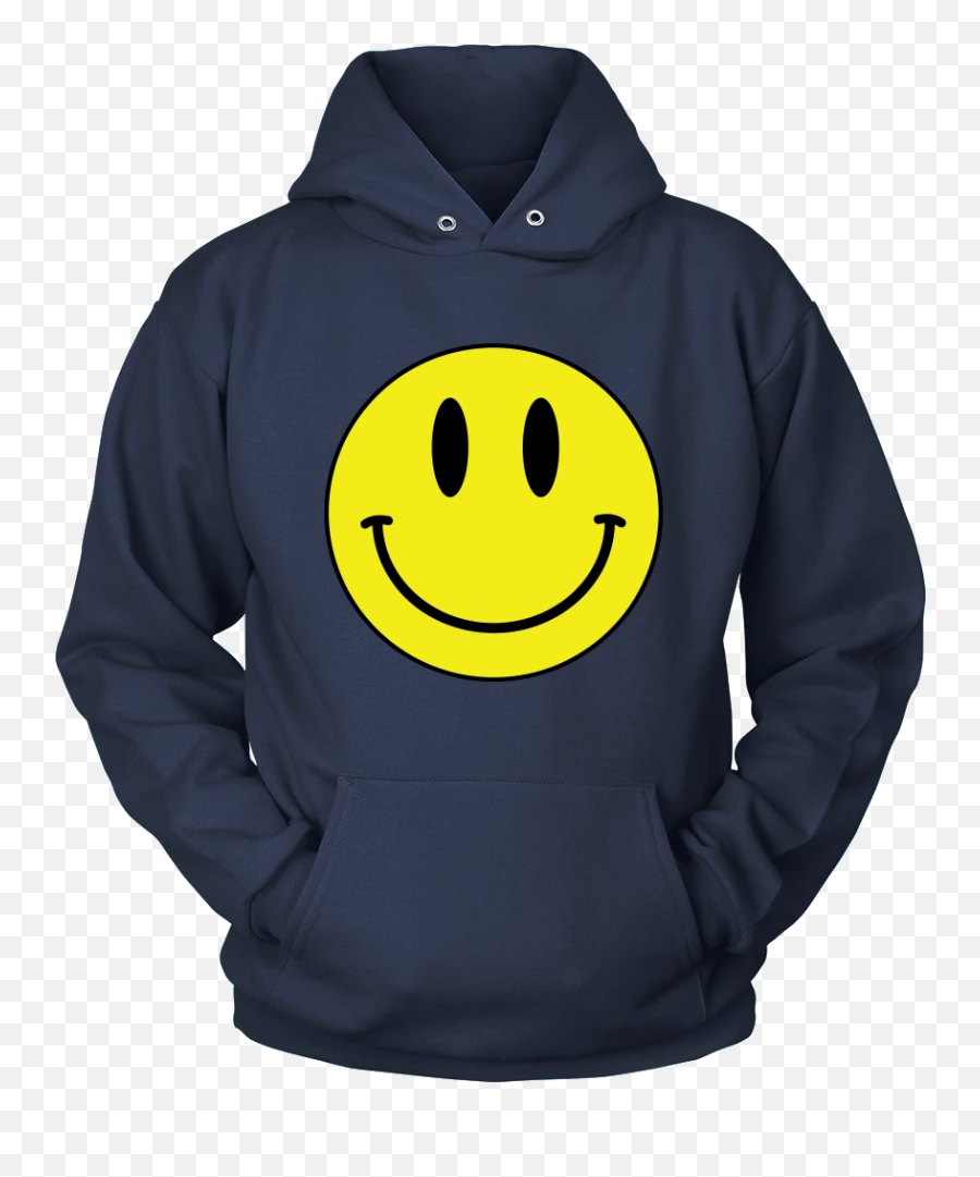 Big Smiley Face Emoji Unisex Hoodie - Trust Me I M A Dogtor Hoodie,Blue Emoticon