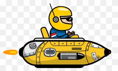 Cartoon Space Racer Emoji
