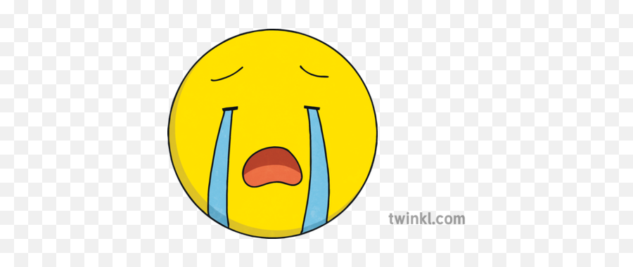 Crying Emoji Emoticon Smiley Face Ks2 Illustration - Smiley,Crying Emoticon