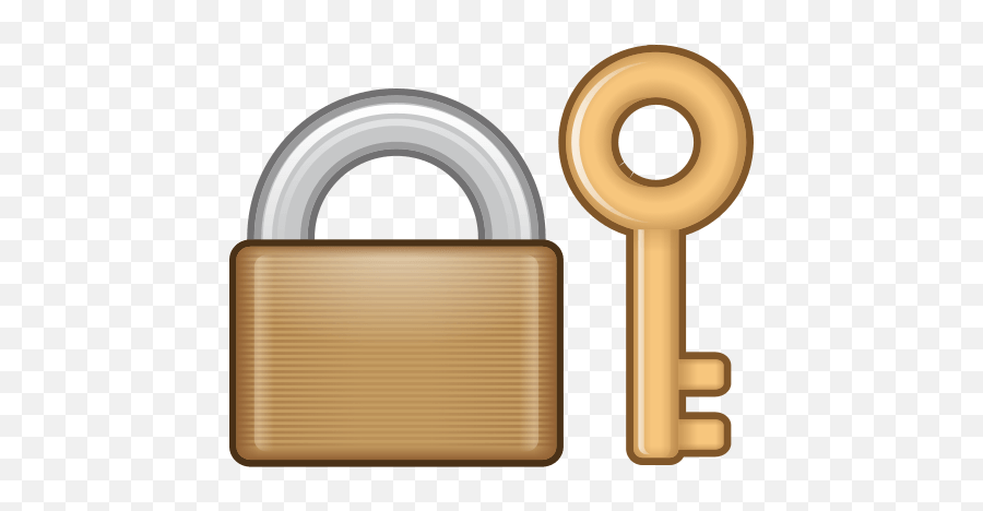 Closed Lock With Key Emoji For Facebook Email Sms - Lock Emoji,Lock Emoji
