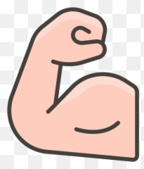Flexed Biceps Emoji - Clip Art