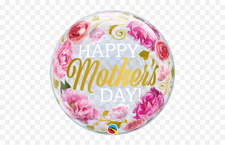 Mothers Day Big Flowers Bubble Balloon - Mothers Day Bubble Balloon Emoji,Mother's Day Emoji