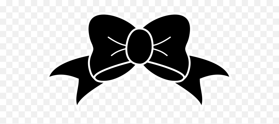 Cheer Bow Clipart Black And White - Cheer Bow Clipart Emoji,Emoji Hair Bows