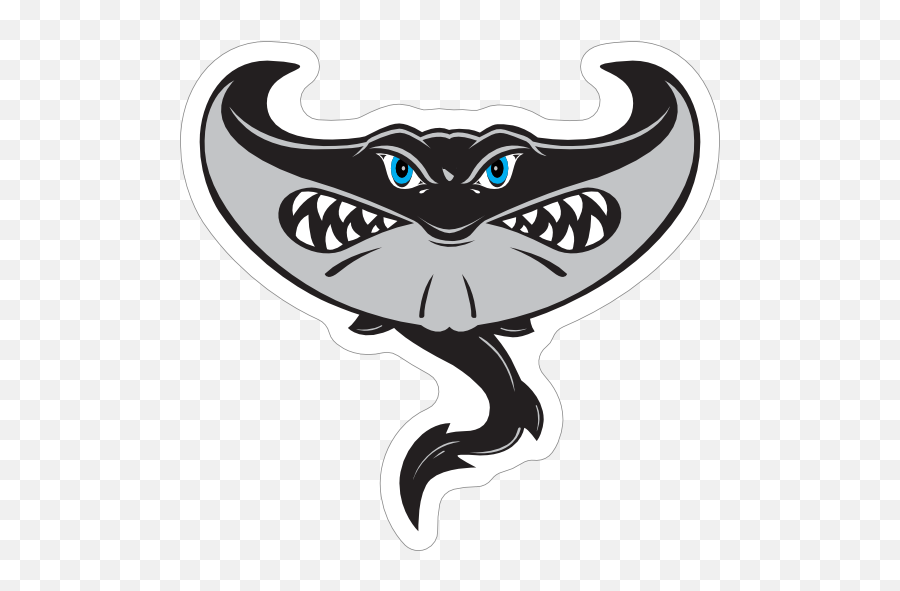 Stingray Mascot Sticker - Stingray Mascot Emoji,Stingray Emoji