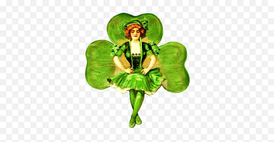 Vintage St Patricks Day Png Free - Vintage Shamrock Illustration Emoji,St Patrick's Day Emoticons