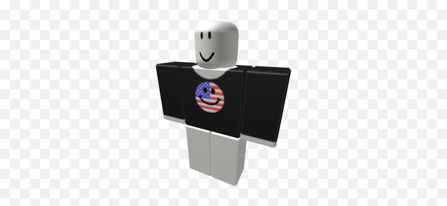 American Flag Smiley Face Pullover - Jotaro Ova Shirt Roblox Emoji,Taco Emoticon