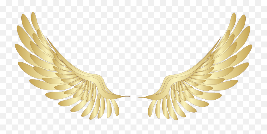 Halo Clipart Png - Gold Angel Wings Png Emoji,Eagle Emoji Iphone