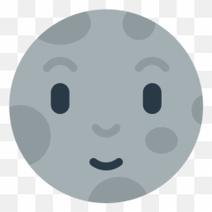 New moon face emoji clipart Free download transparent PNG - Moon With Face Mozilla Emoji Svg