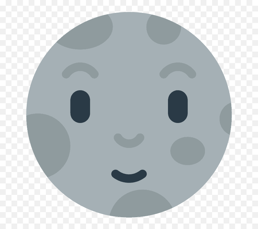 New Moon Face Emoji Clipart Free Download Transparent Png - Moon With Face Mozilla Emoji Svg,Moustache Emoticon