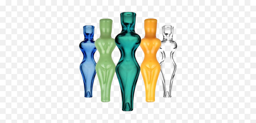 Hourglass Nude Woman Shaped Glass Taster Chillums - Decorative Emoji,Hourglass Emoji