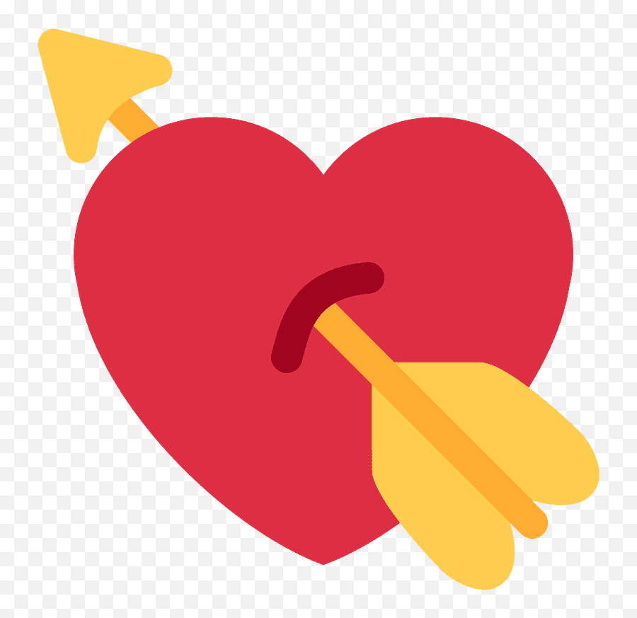 Heart With Arrow Emoji Clipart - Heart With Arrow Emoji Meaning,Arrow Emojis
