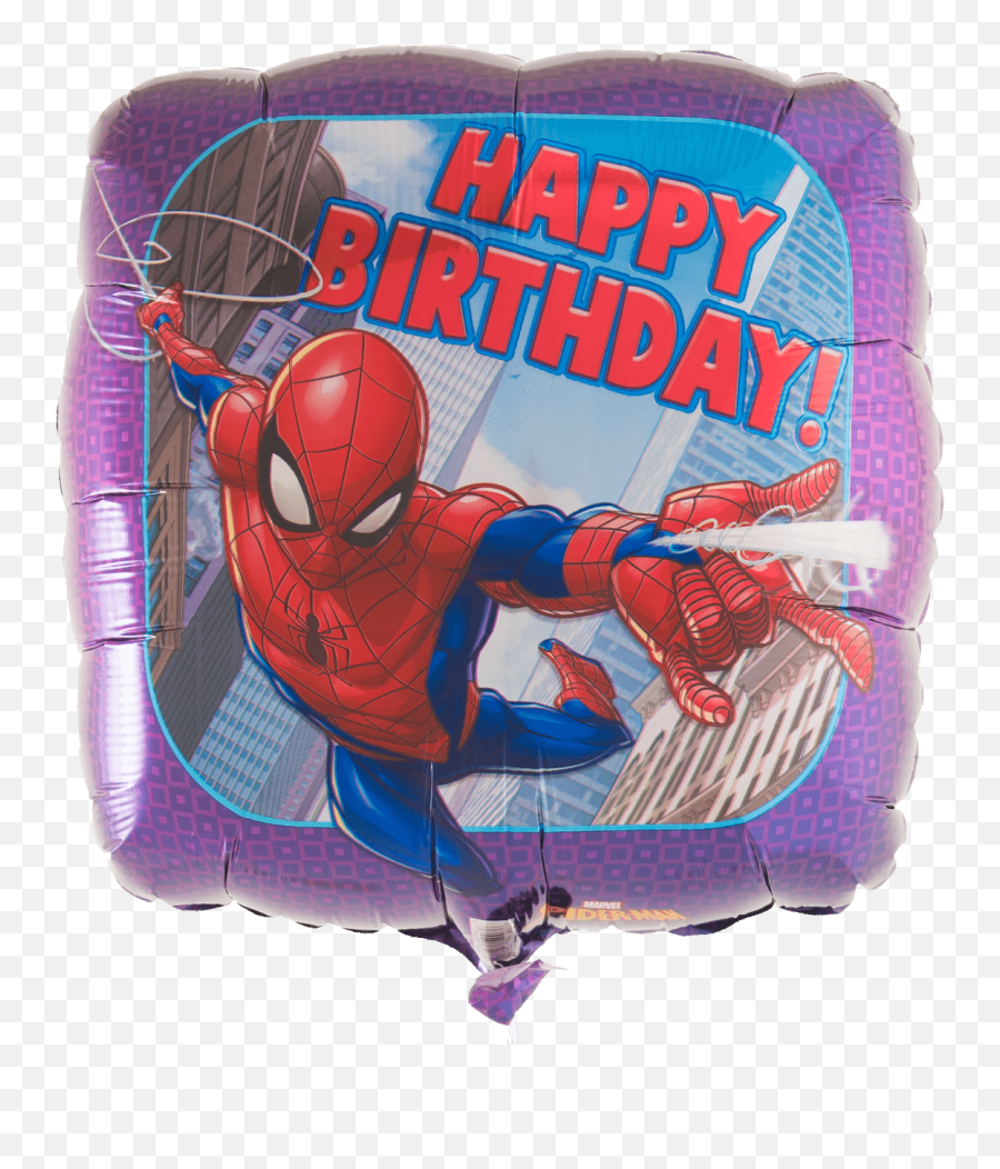 Spider Man Happy Birthday Helium Filled - Happy Borthday Super Hero Emoji,Spiderman Emoji