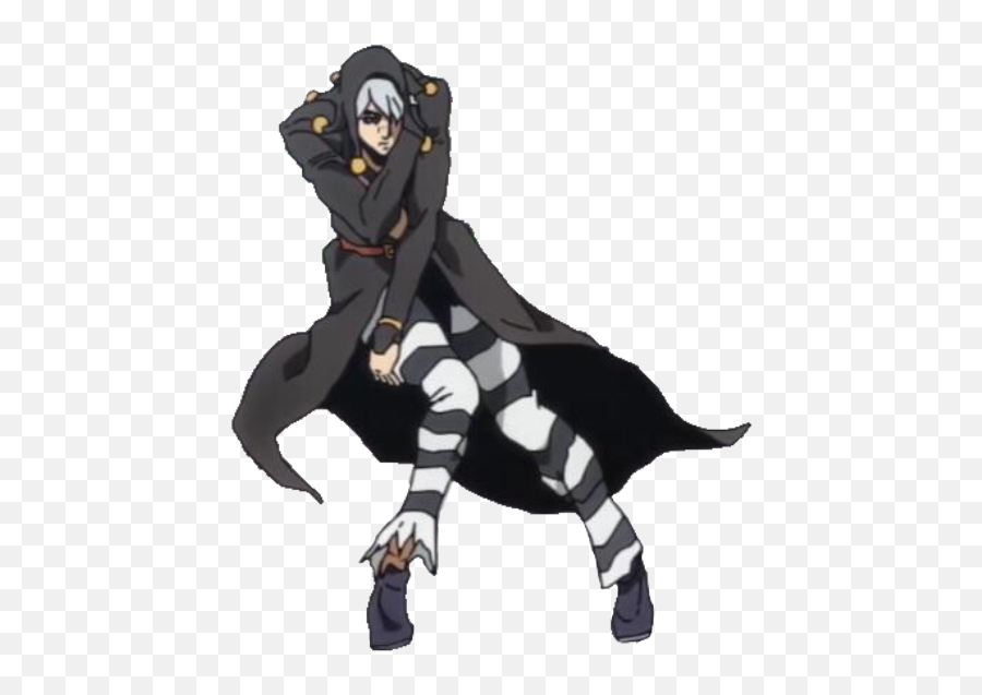 Risotto Nero Risottonero Sticker - Fictional Character Emoji,Hit The Woah Emoji