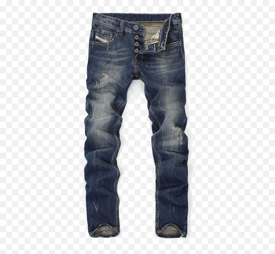 Fashion Ripped Navy Blue Jeans For Men - Mens Dark Faded Jeans Emoji,Emoji Outfit For Men