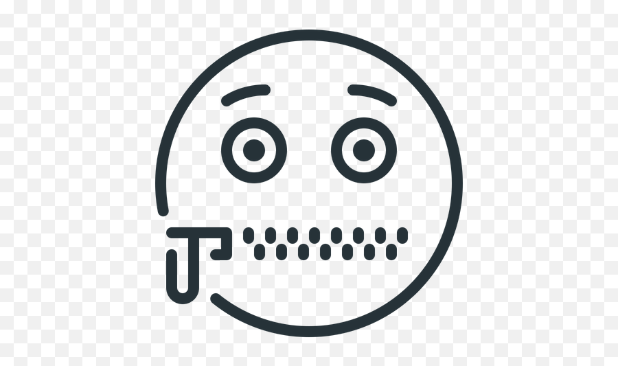 Zipper Emoji Emoji Icon Of Line Style - Dot,Emoji Jumper